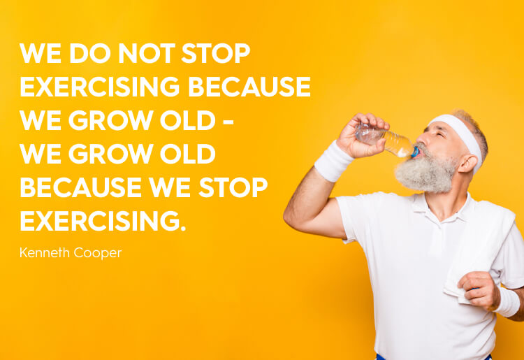 Don't stop exercising